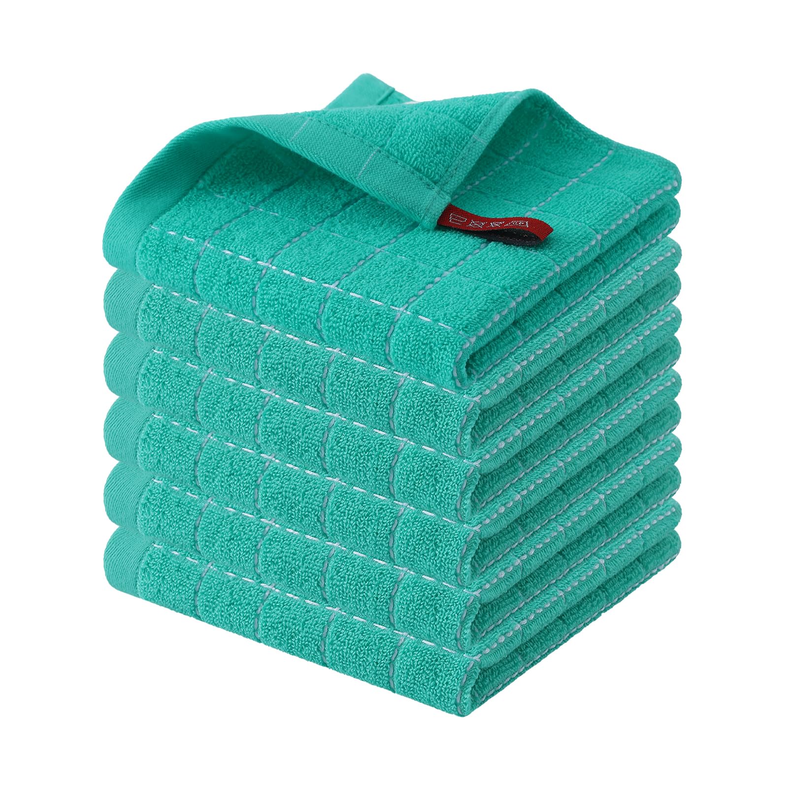 Foto 2 pulgar | Paños De Cocina Homaxy, 100% Algodón, Rizo, 30 X 30 Cm, Paquete De 6 - Venta Internacional.