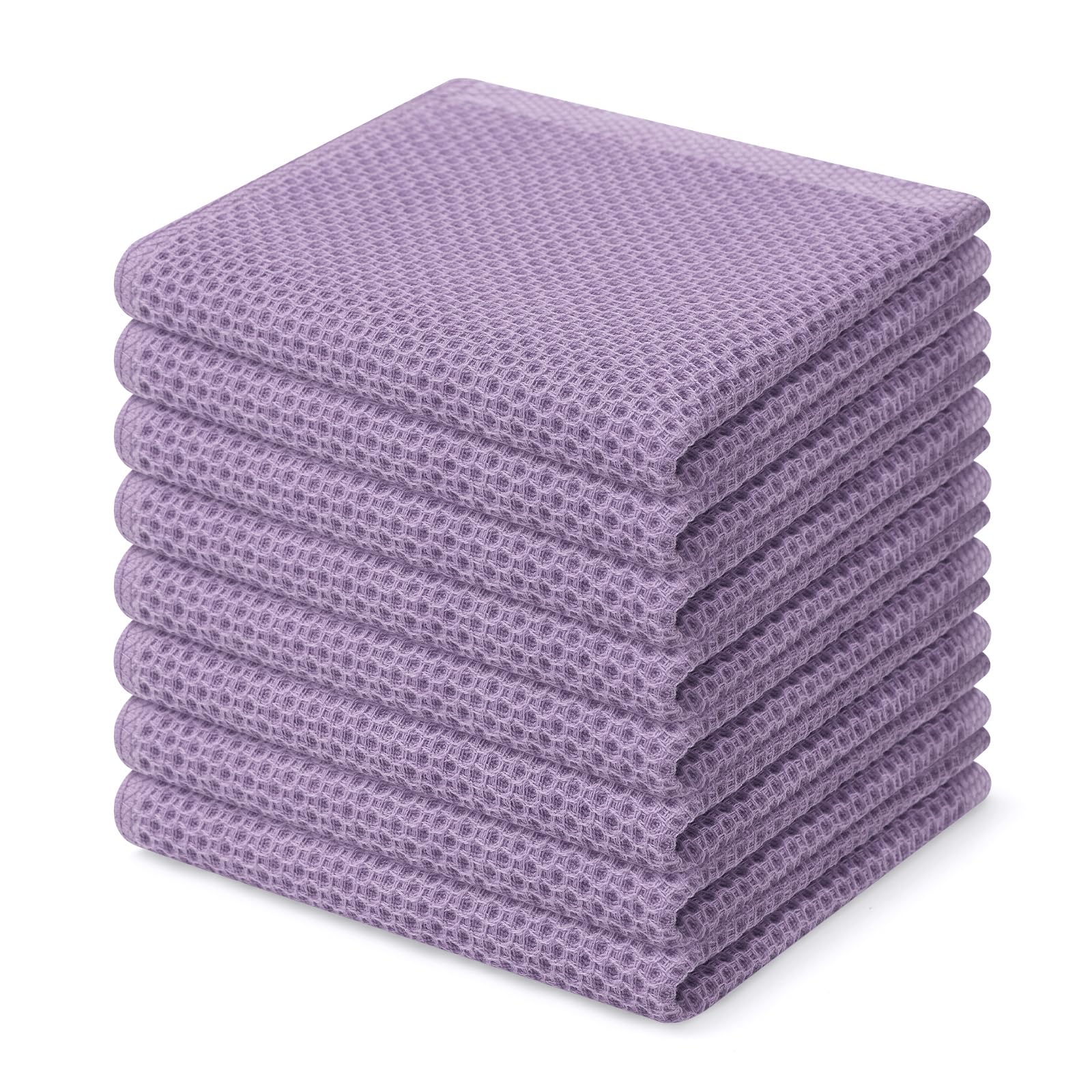 Foto 2 pulgar | Paños De Cocina Homaxy Waffle Weave, 100% Algodón, Paquete De 8 - Venta Internacional.