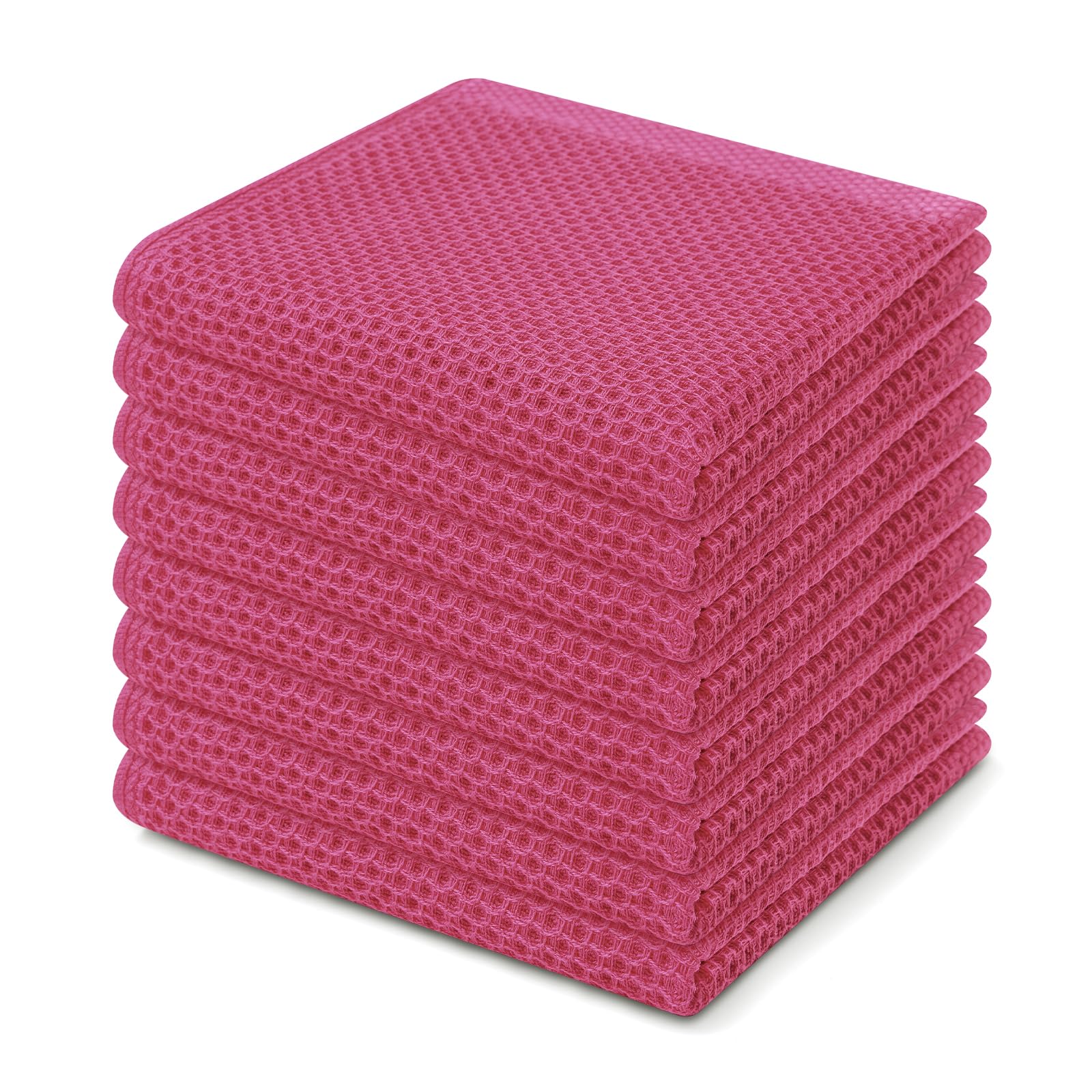 Foto 2 pulgar | Paños De Cocina Homaxy, Tejido En Forma De Gofre, 100% Algodón, 30 X 30 Cm, Paquete De 8 - Venta Internacional.