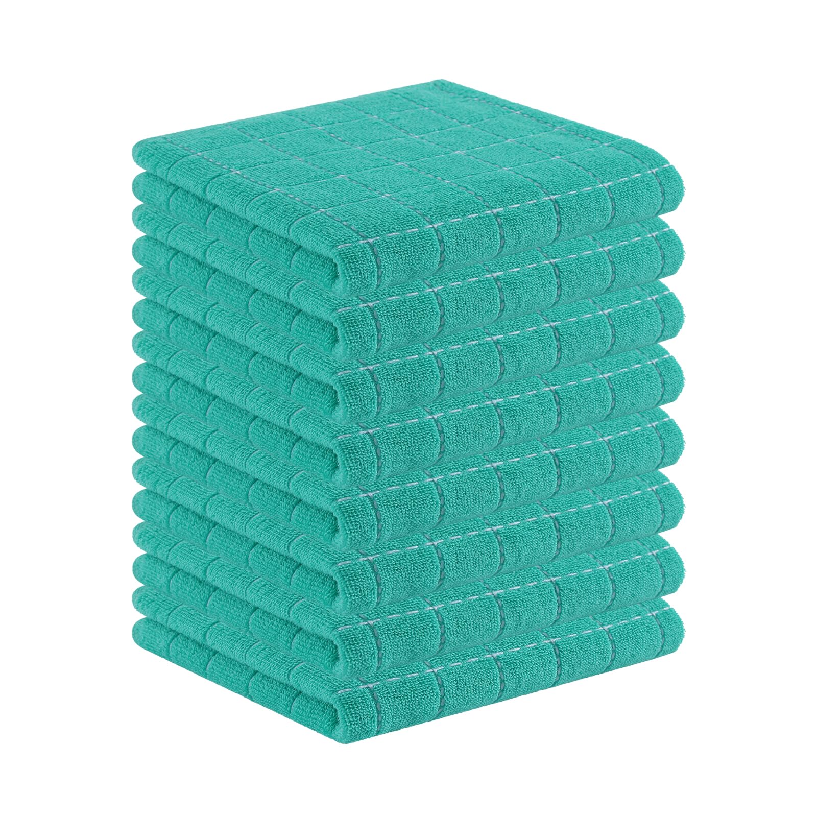 Foto 2 pulgar | Paños De Cocina Homaxy, 100% Algodón, Rizo, Paquete De 8, Turquesa - Venta Internacional.