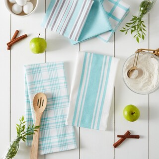 Foto 3 | Juego De Paños De Cocina Dii, Varios Tejidos, Color Aguamarina, 5 Piezas - Venta Internacional.