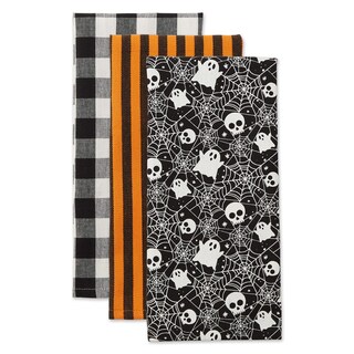 Foto 2 | Toallas De Mano Dii De Algodón Con Estampado De Halloween Haunted, 18 X 28 Cm, 2 Unidades - Venta Internacional.