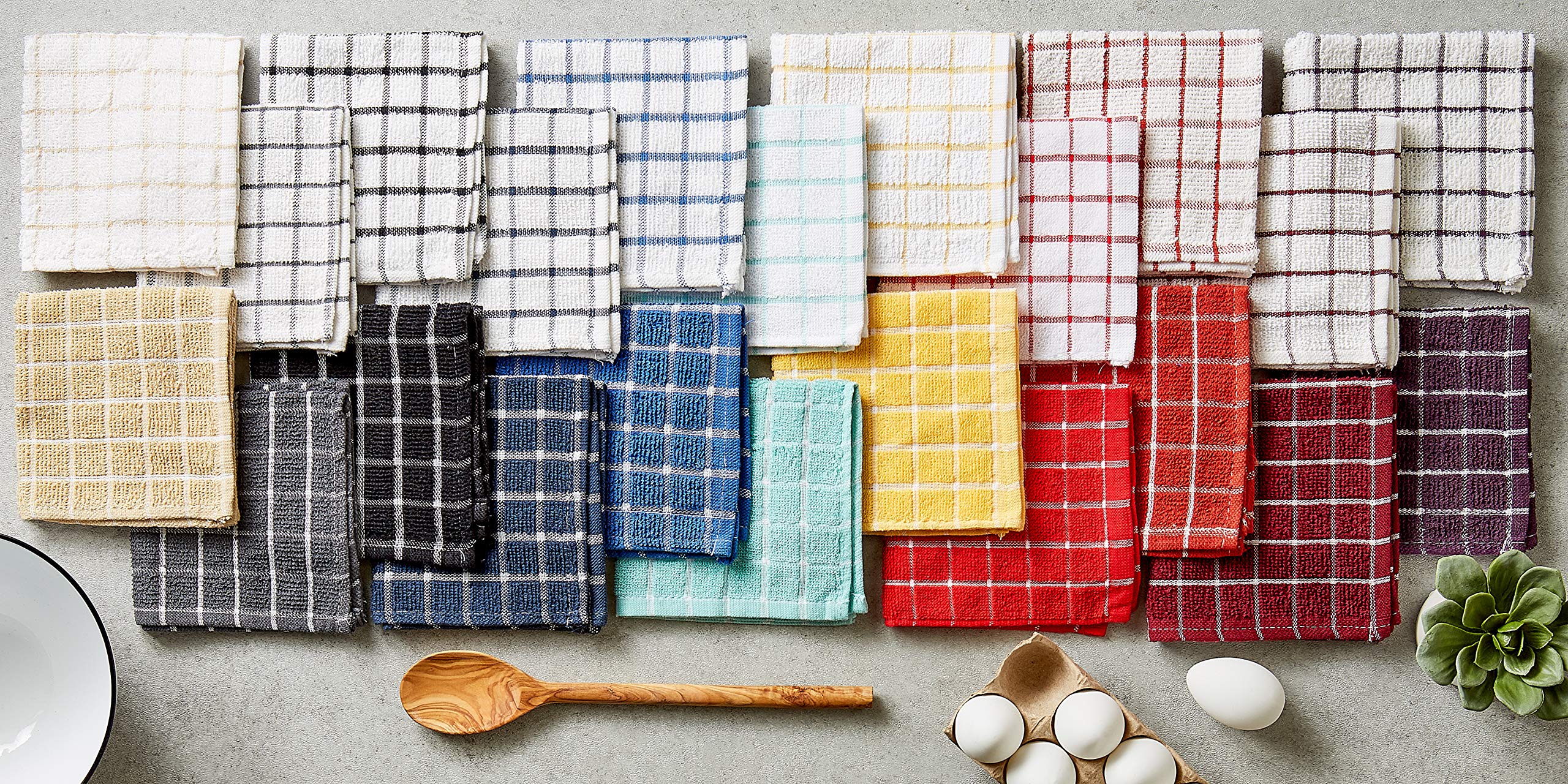 Foto 7 pulgar | Juego De Paños De Cocina Dii Basic Terry Windowpane Blueberry, 6 Piezas - Venta Internacional.