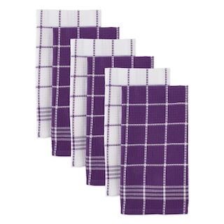 Foto 2 | Juego De Paños De Cocina Dii Waffle Weave, 100% Algodón, 6 Piezas, Color Berenjena - Venta Internacional.