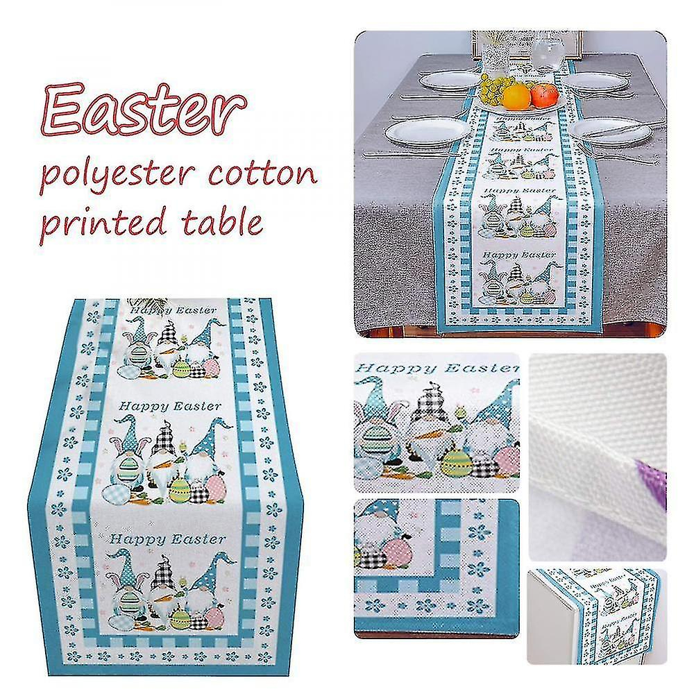 Foto 2 | Bandera De Mesa, Decoración De Mesa, Estampado De Poliéster Y Algodón De Pascua - Venta Internacional.