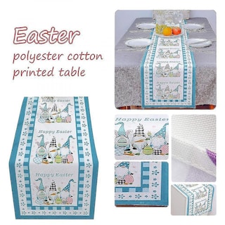 Foto 2 | Bandera De Mesa, Decoración De Mesa, Estampado De Poliéster Y Algodón De Pascua - Venta Internacional.