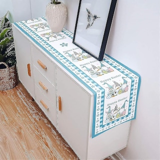 Foto 4 | Bandera De Mesa, Decoración De Mesa, Estampado De Poliéster Y Algodón De Pascua - Venta Internacional.