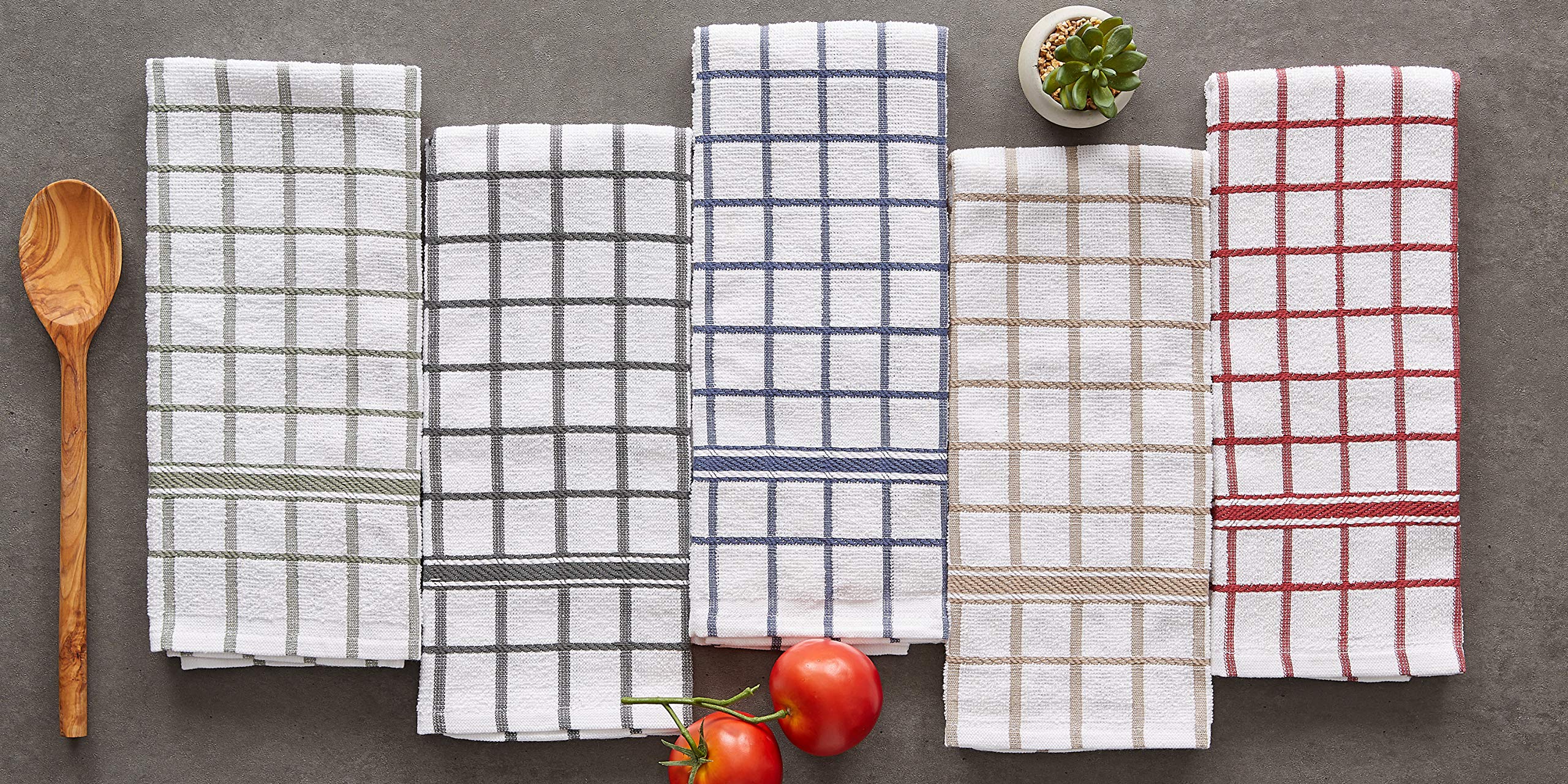 Foto 8 pulgar | Juego De Paños De Cocina Dii Basic Terry Collection Windowpane, 4 Piezas - Venta Internacional.