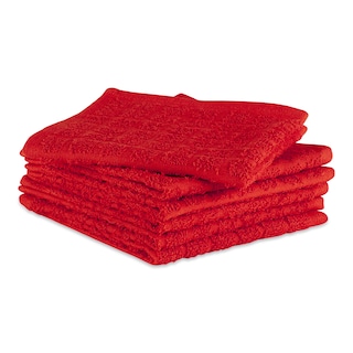 Foto 2 | Juego De Paños De Cocina Dii Basic Terry Collection Windowpane, Rojo, 6 Piezas - Venta Internacional.