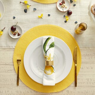 Foto 4 | Juego De Manteles Individuales Dii Classic Woven Tabletop Collection Amarillo - Venta Internacional.