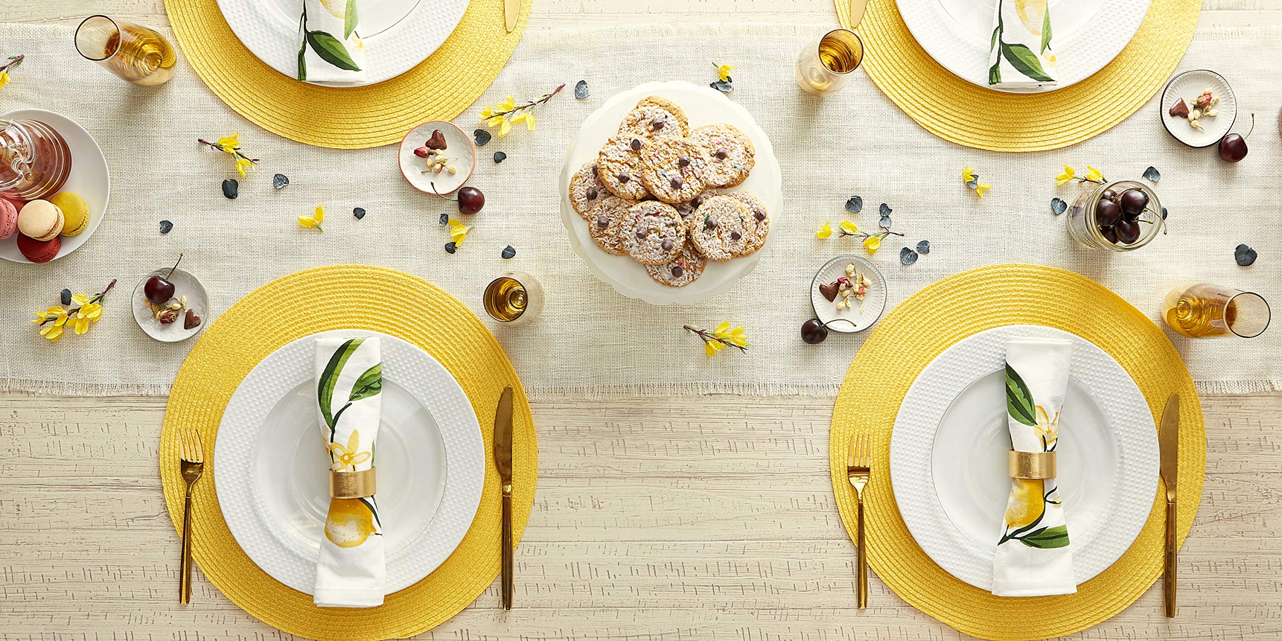 Foto 7 pulgar | Juego De Manteles Individuales Dii Classic Woven Tabletop Collection Amarillo - Venta Internacional.