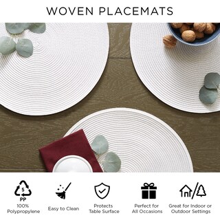 Foto 7 | Juego De Manteles Individuales Dii Classic Woven Tabletop Collection Amarillo - Venta Internacional.