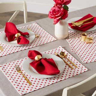 Foto 4 | Juego De Manteles Individuales Dii Para El Día De San Valentín, 6 Piezas - Venta Internacional.