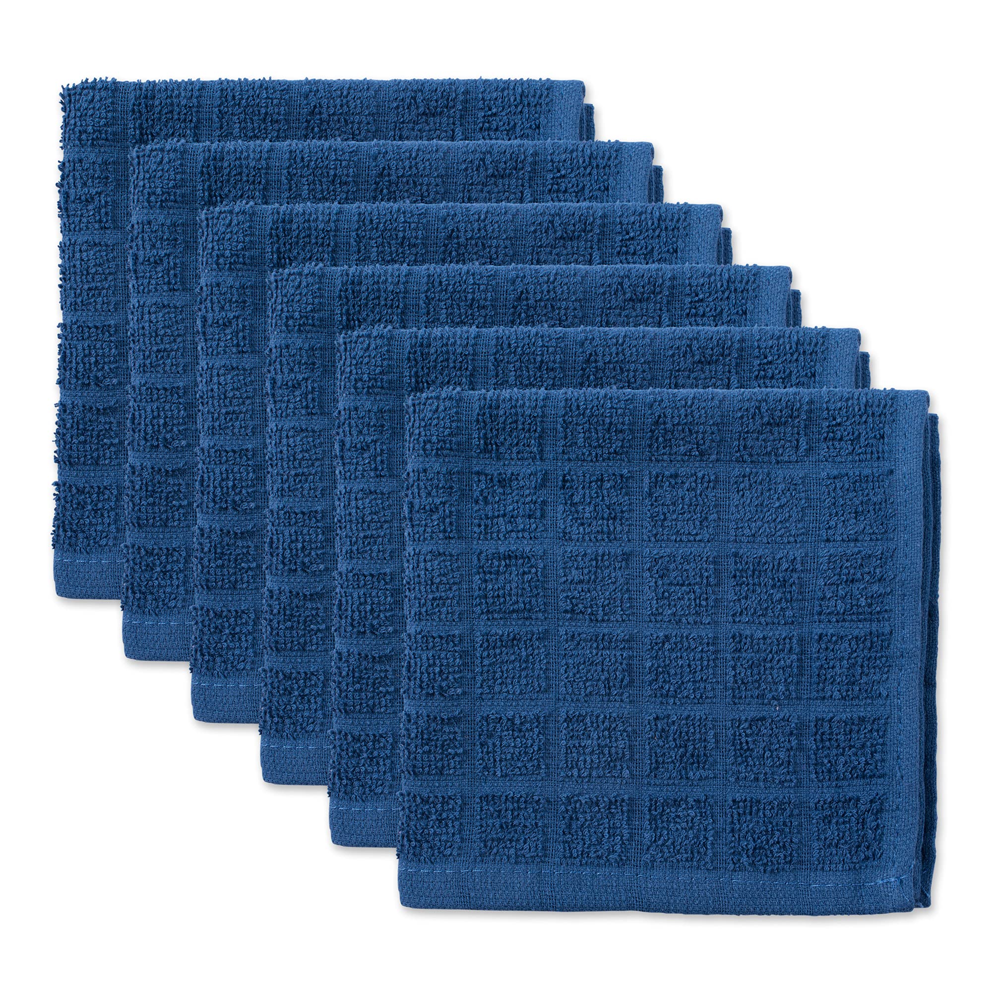 Foto 2 pulgar | Juego De Paños De Cocina Dii Basic Terry Collection Windowpane Blue, 6 Piezas - Venta Internacional.