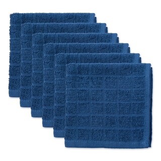 Foto 1 | Juego De Paños De Cocina Dii Basic Terry Collection Windowpane Blue, 6 Piezas - Venta Internacional.