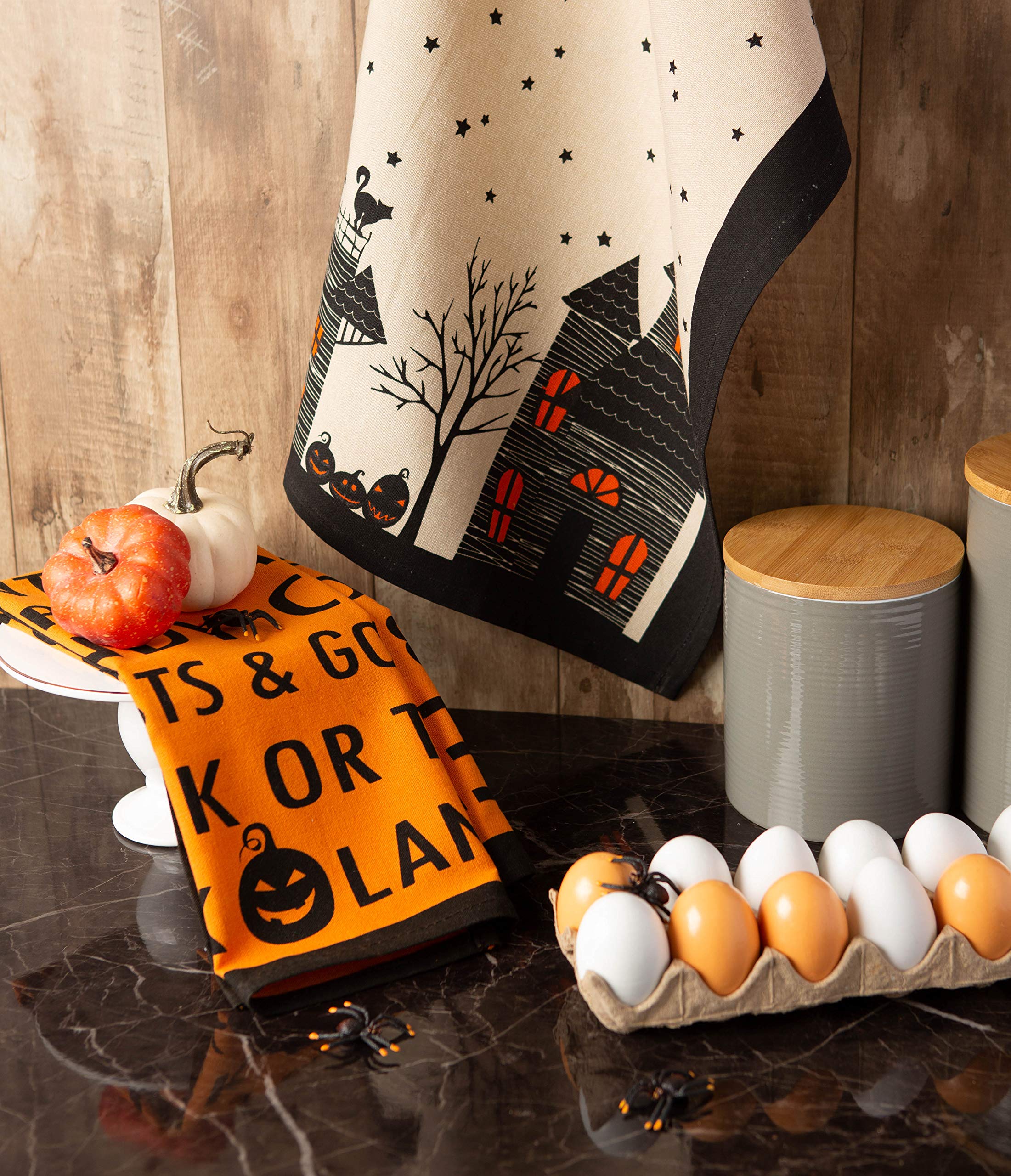 Foto 5 | Juego De 3 Toallas De Mano Dii Con Estampado Decorativo De Algodón Para Halloween - Venta Internacional.