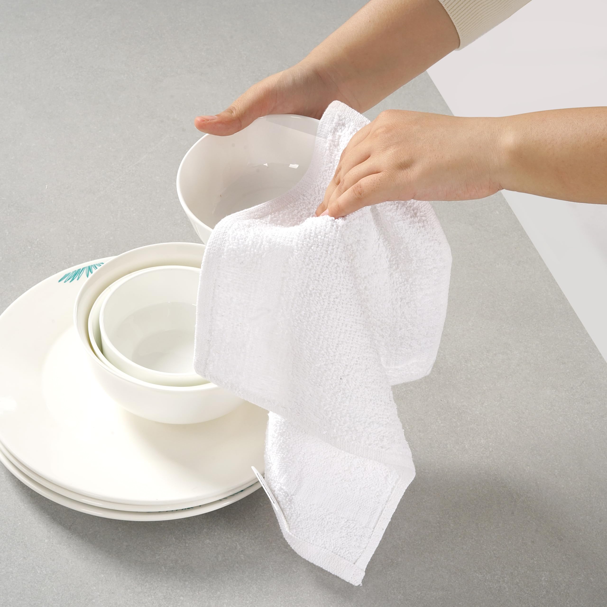 Foto 7 | Set De Paños De Cocina Y Paños De Cocina Lane Linen, 20 Unidades, Color Gris - Venta Internacional.