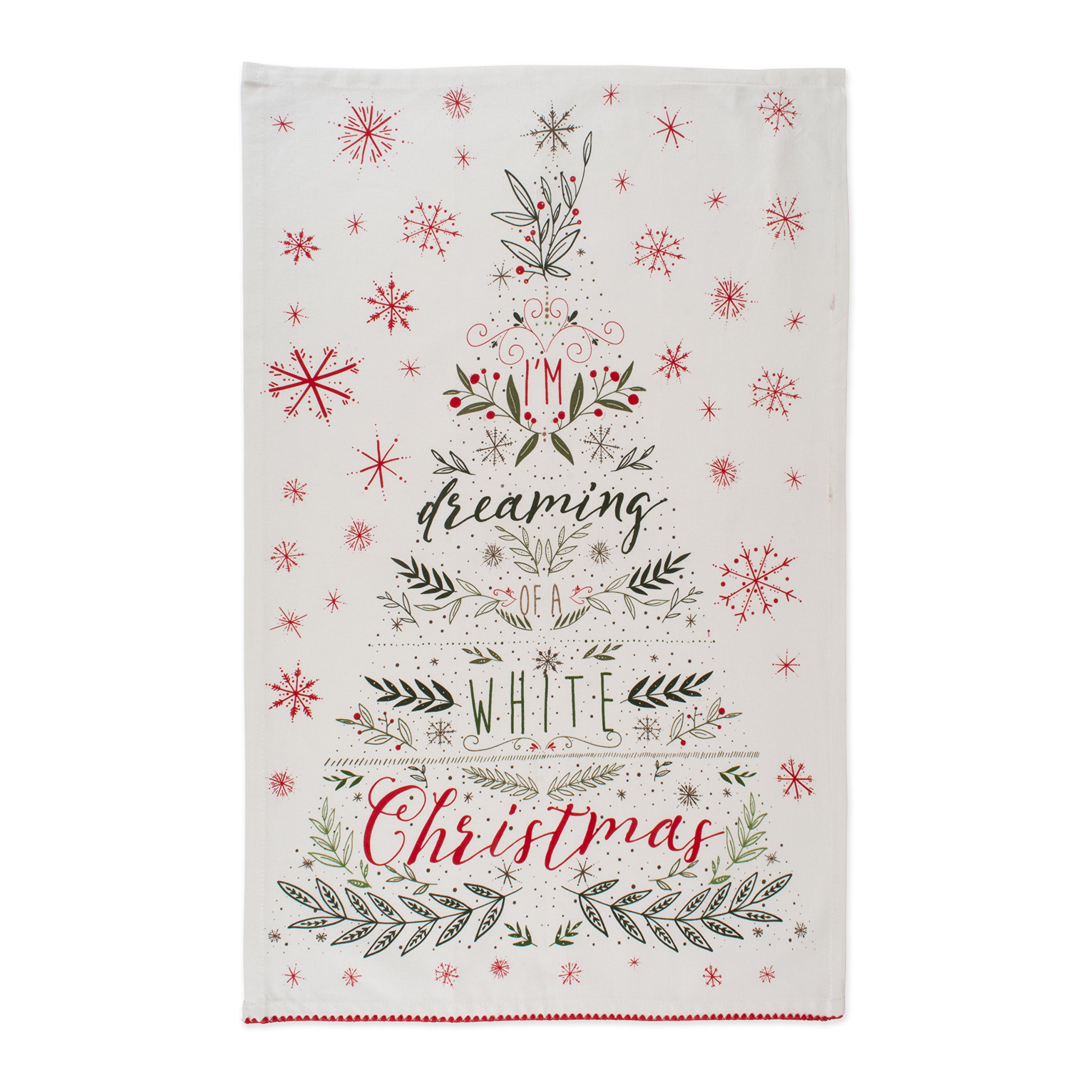 Foto 4 | Juego De Toallas De Cocina Dii Christmas Floral 100% Algodón, 2 Piezas - Venta Internacional.