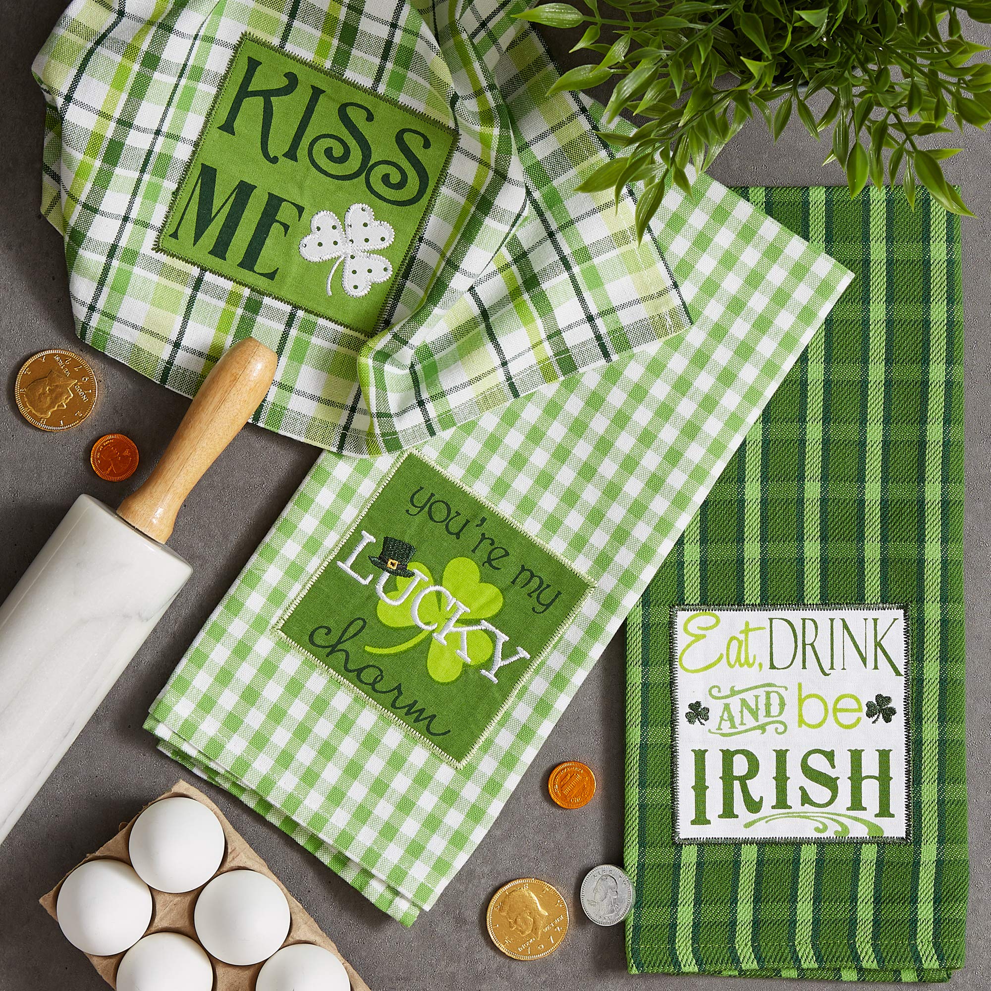 Foto 3 pulgar | Juego De Paños De Cocina Dii Celebrate St. Patrick's Day Kitchen - Venta Internacional.
