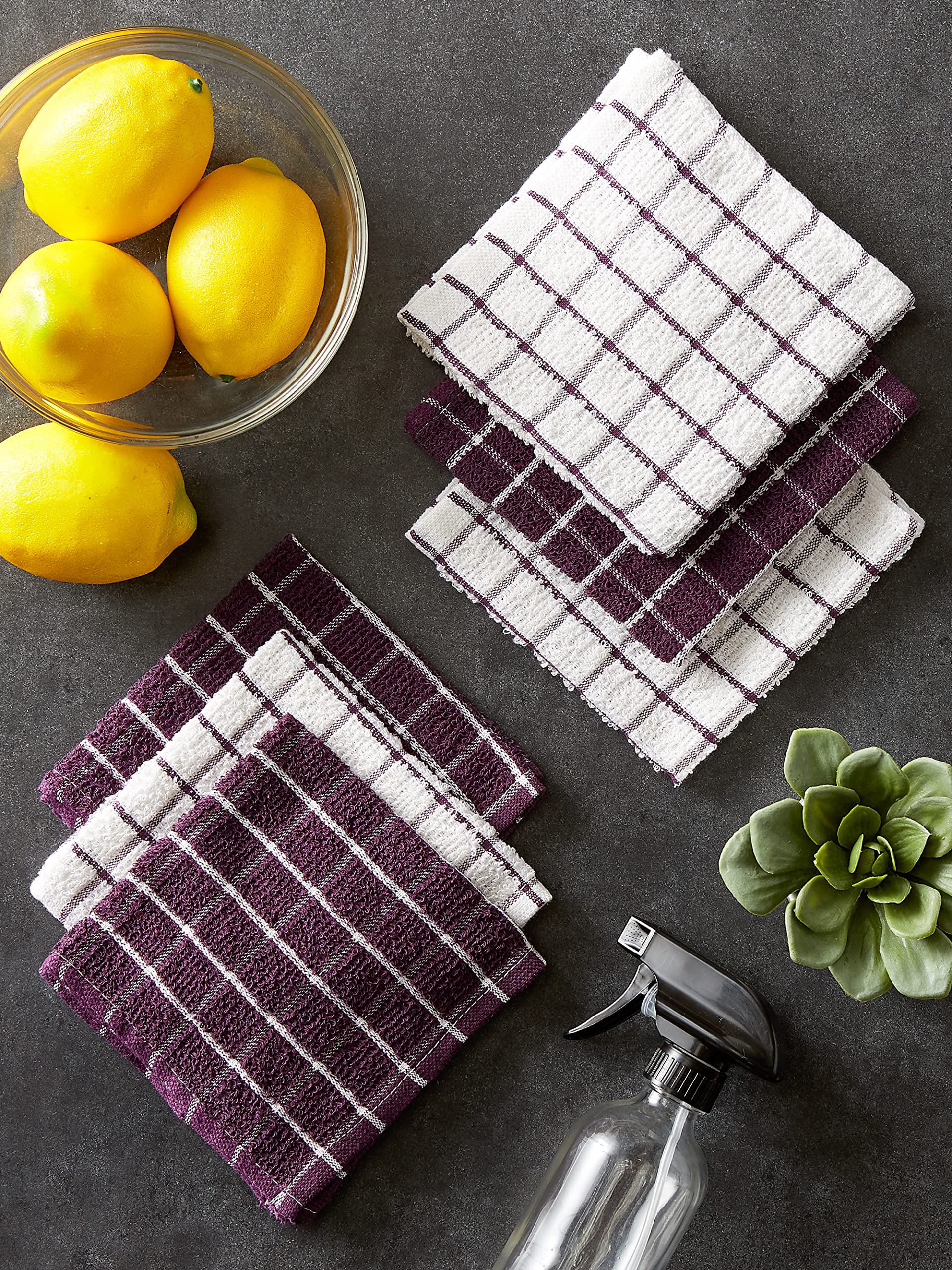 Foto 6 | Juego De Paños De Cocina Dii Basic Terry Collection Windowpane, 6 Piezas - Venta Internacional.