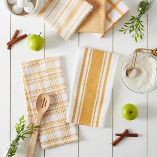 Foto 3 | Juego De Paños De Cocina Dii, Varios Tejidos, Color Miel Dorado, 5 Piezas - Venta Internacional.