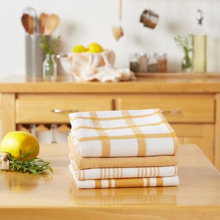 Foto 5 | Juego De Paños De Cocina Dii, Varios Tejidos, Color Miel Dorado, 5 Piezas - Venta Internacional.