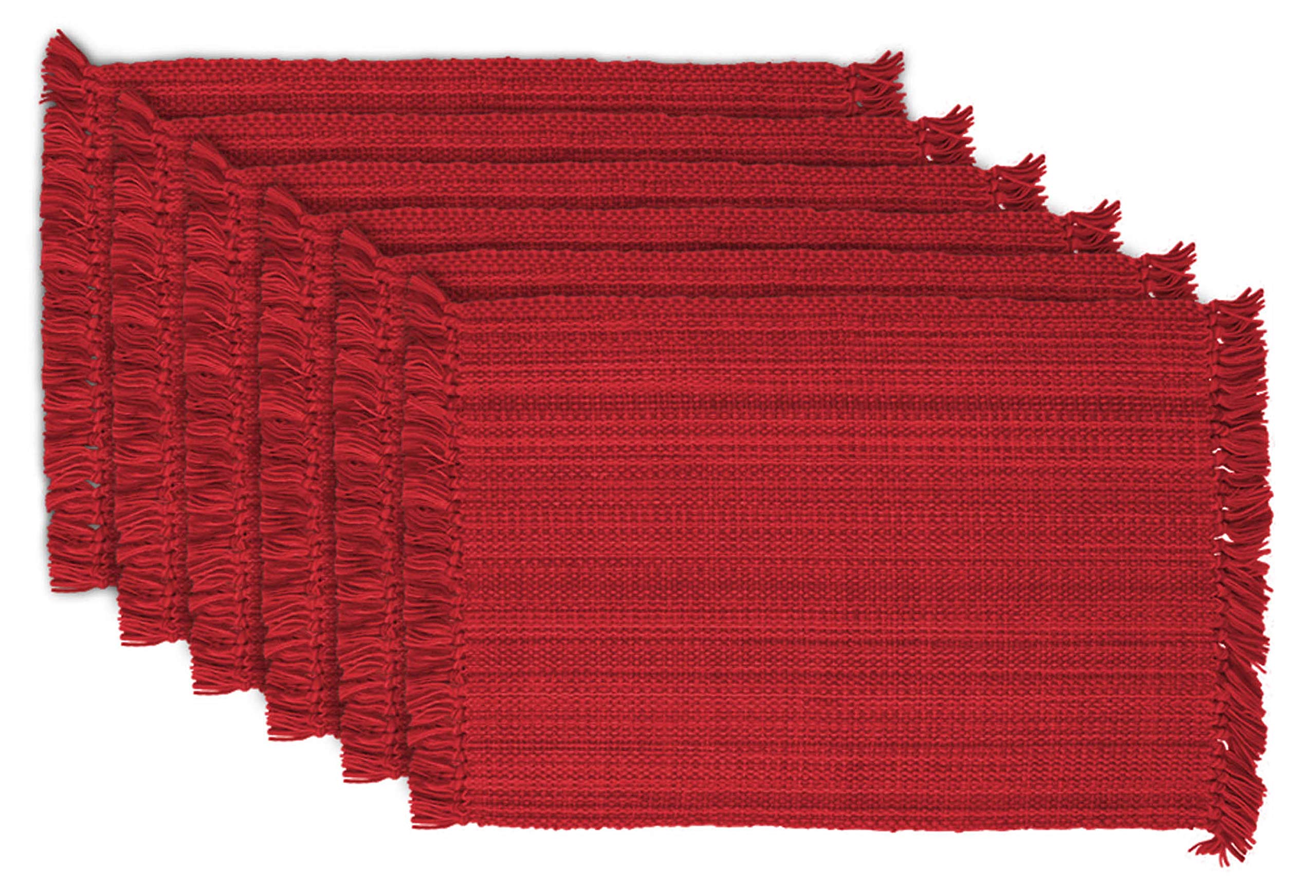 Juego De Manteles Individuales Dii Variegated Tabletop Collection Tango Red - Venta Internacional.