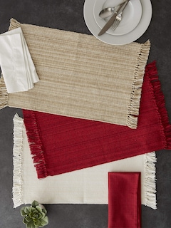 Foto 3 | Juego De Manteles Individuales Dii Variegated Tabletop Collection Tango Red - Venta Internacional.