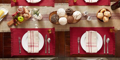 Foto 6 | Juego De Manteles Individuales Dii Variegated Tabletop Collection Tango Red - Venta Internacional.