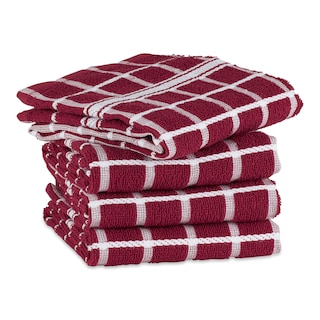 Foto 2 | Juego De Paños De Cocina Dii Basic Terry Collection Windowpane, 4 Piezas - Venta Internacional.