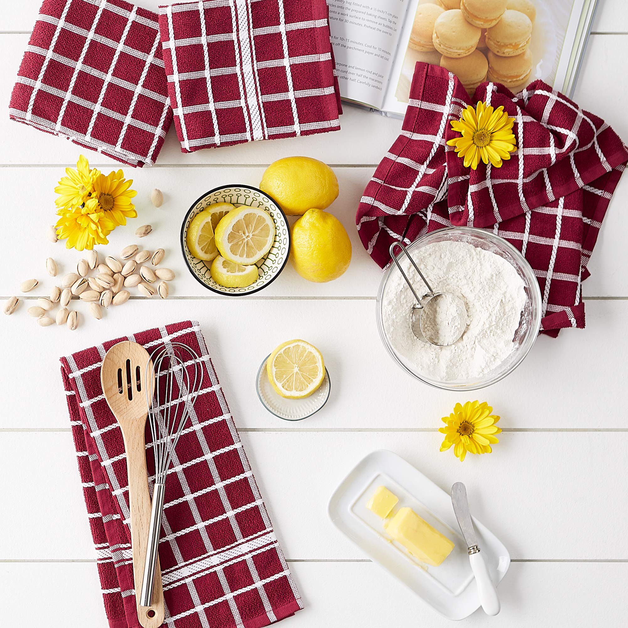 Foto 4 | Juego De Paños De Cocina Dii Basic Terry Collection Windowpane, 4 Piezas - Venta Internacional.