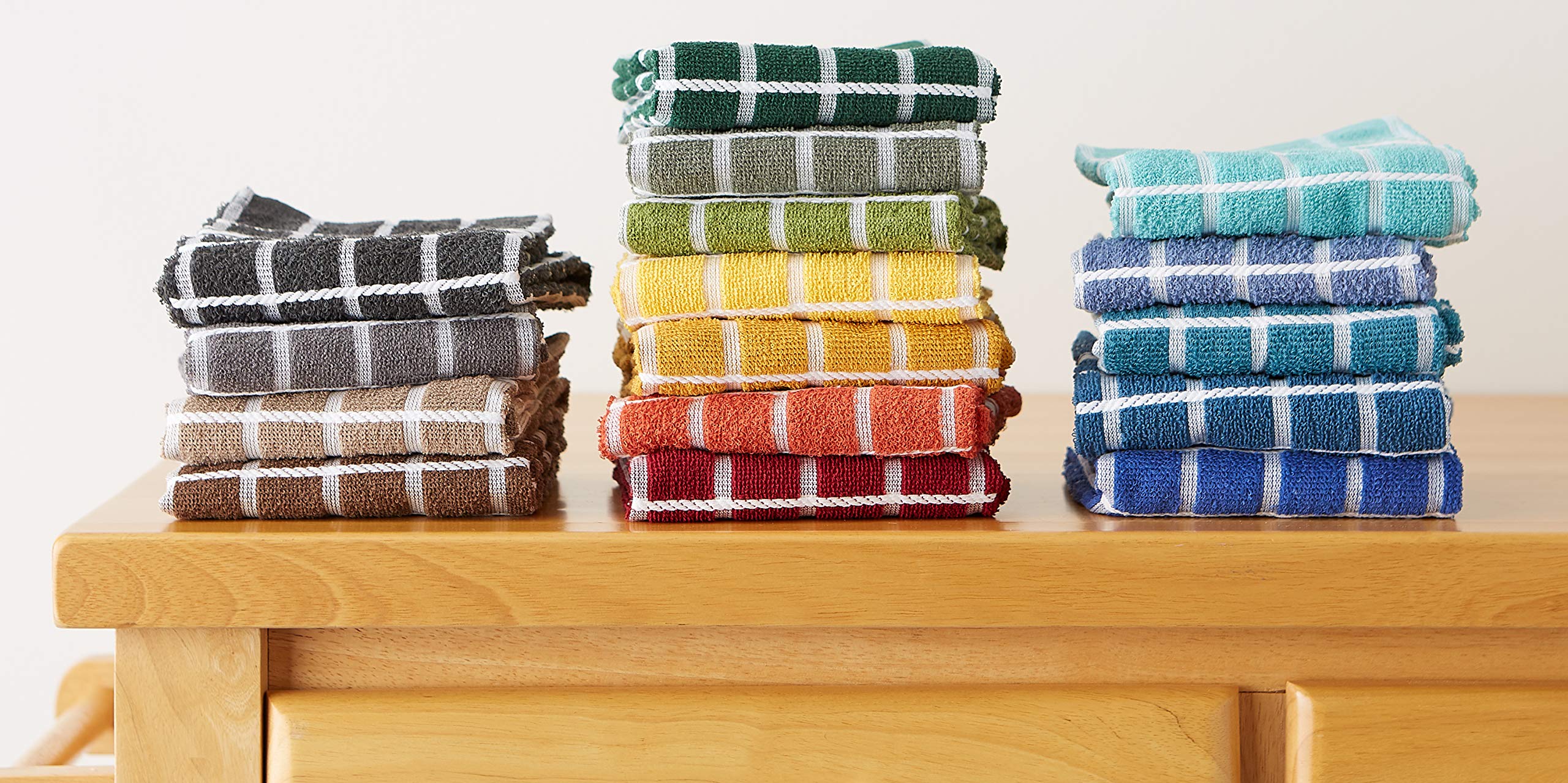 Foto 6 | Juego De Paños De Cocina Dii Basic Terry Collection Windowpane, 4 Piezas - Venta Internacional.