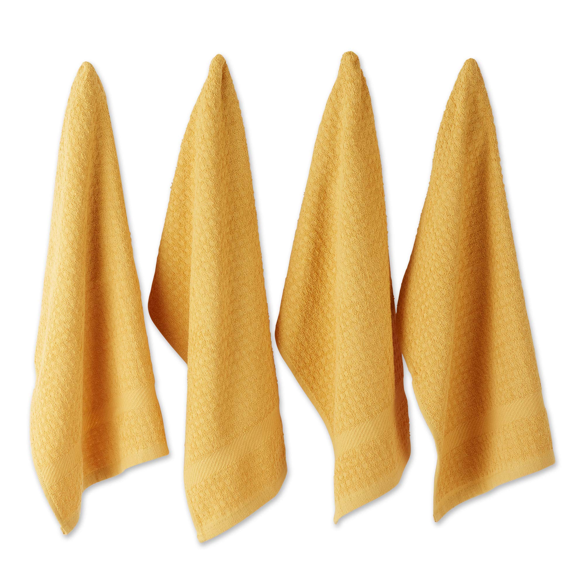 Foto 2 pulgar | Juego De Paños De Cocina Dii Basic Terry Waffle Solid Mostard, 4 Piezas - Venta Internacional.