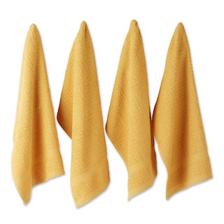 Foto 1 | Juego De Paños De Cocina Dii Basic Terry Waffle Solid Mostard, 4 Piezas - Venta Internacional.