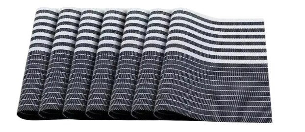 Elegantes Manteles Individuales Xtellar Antideslizantes Y Lavables En Azul, Pack De 8