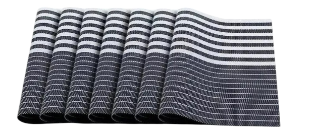 Elegantes Manteles Individuales Xtellar Antideslizantes Y Lavables En Azul, Pack De 8
