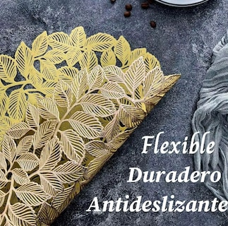 Foto 4 | Juego De 6 Manteles Distintivos Xtellar Dorados Elegantes Y Prácticos