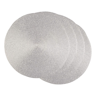Foto 1 | Placemat Dii Woven Collection, Redondo Metálico, Platino Plateado - Venta Internacional.