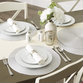 Foto 5 | Placemat Dii Woven Collection, Redondo Metálico, Platino Plateado - Venta Internacional.