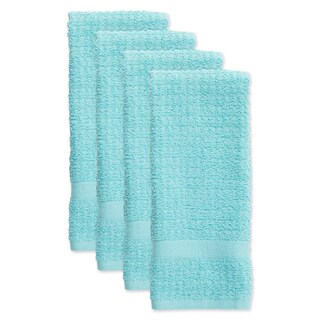 Foto 2 | Juego De Paños De Cocina Dii Basic Terry Waffle Solid Aqua, 4 Piezas - Venta Internacional.