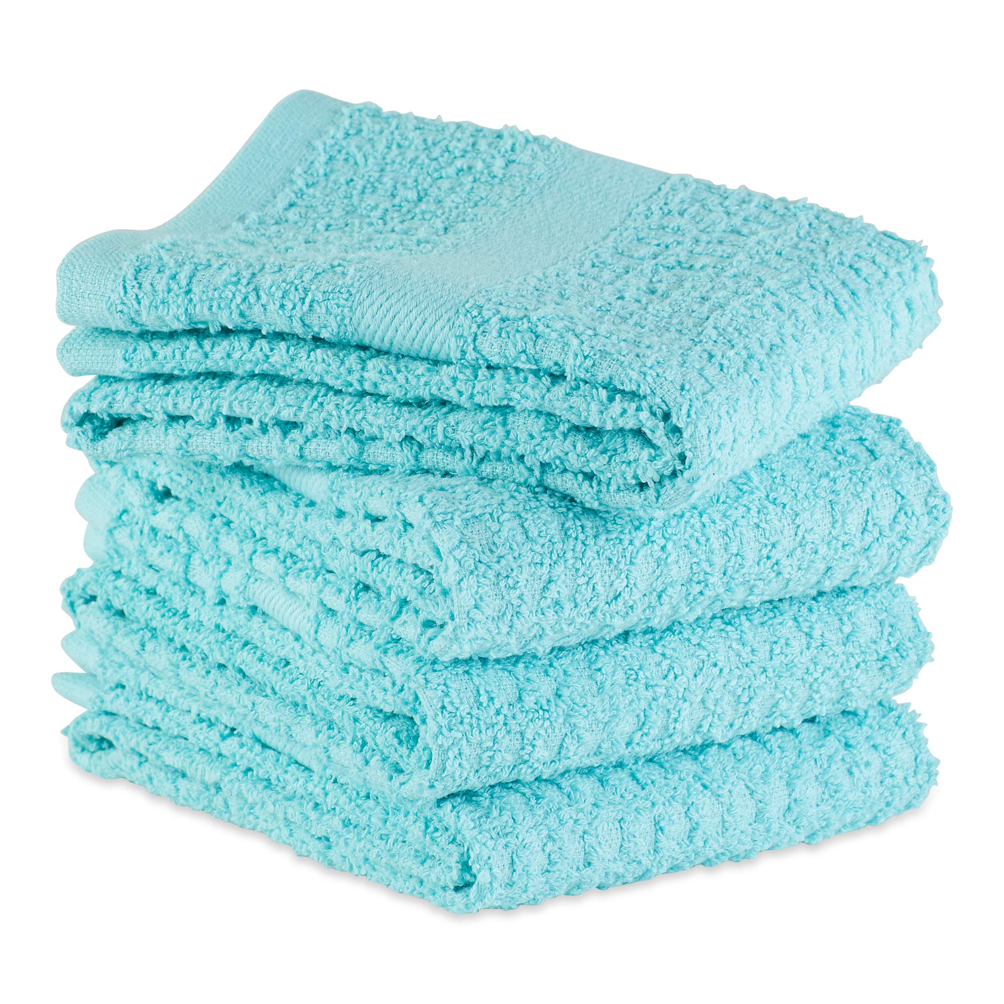 Foto 5 pulgar | Juego De Paños De Cocina Dii Basic Terry Waffle Solid Aqua, 4 Piezas - Venta Internacional.