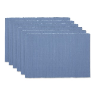 Foto 1 | Juego De Manteles Individuales Dii Basic Everyday Acanalados, 100% Algodón, 6 Piezas - Venta Internacional.