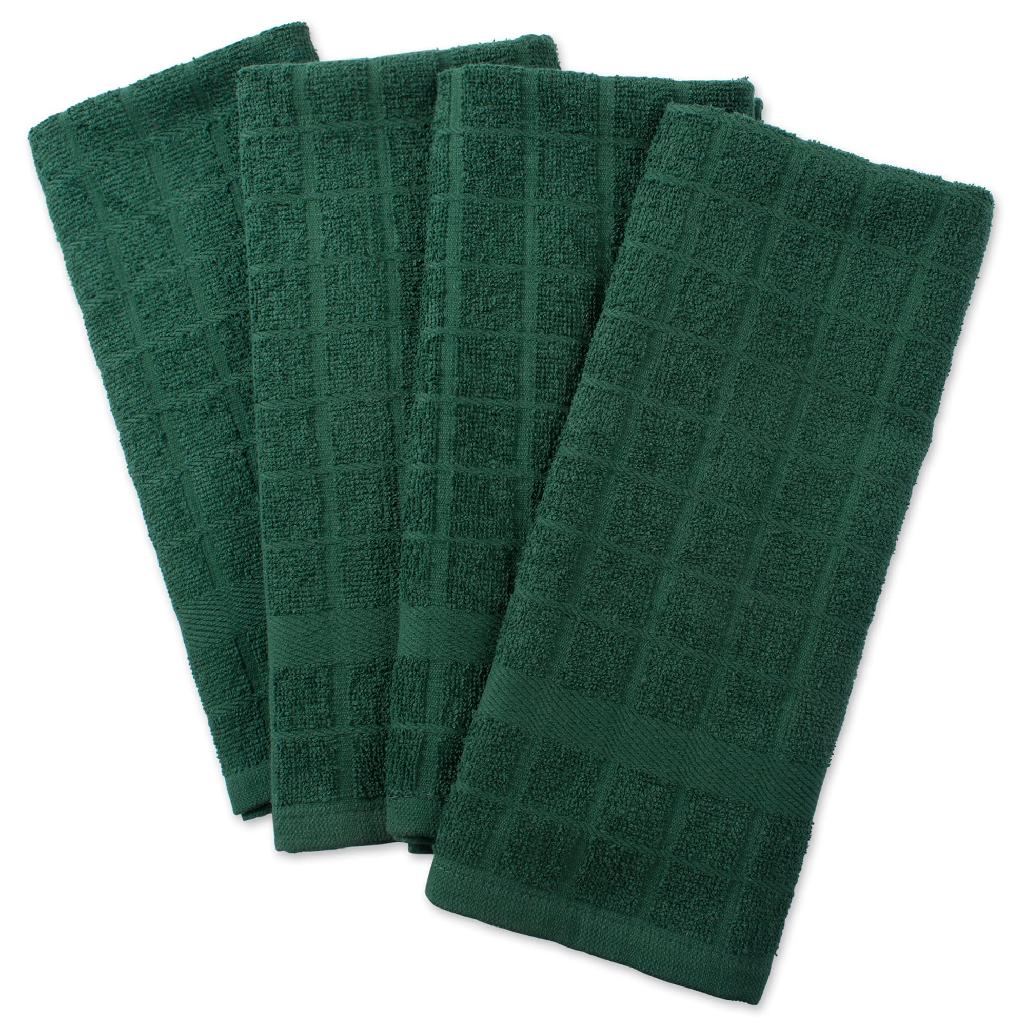 Foto 3 pulgar | Juego De Paños De Cocina Dii Basic Terry Collection, Verde Oscuro, 4 Piezas - Venta Internacional.