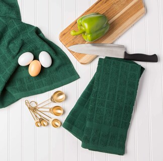 Foto 5 | Juego De Paños De Cocina Dii Basic Terry Collection, Verde Oscuro, 4 Piezas - Venta Internacional.