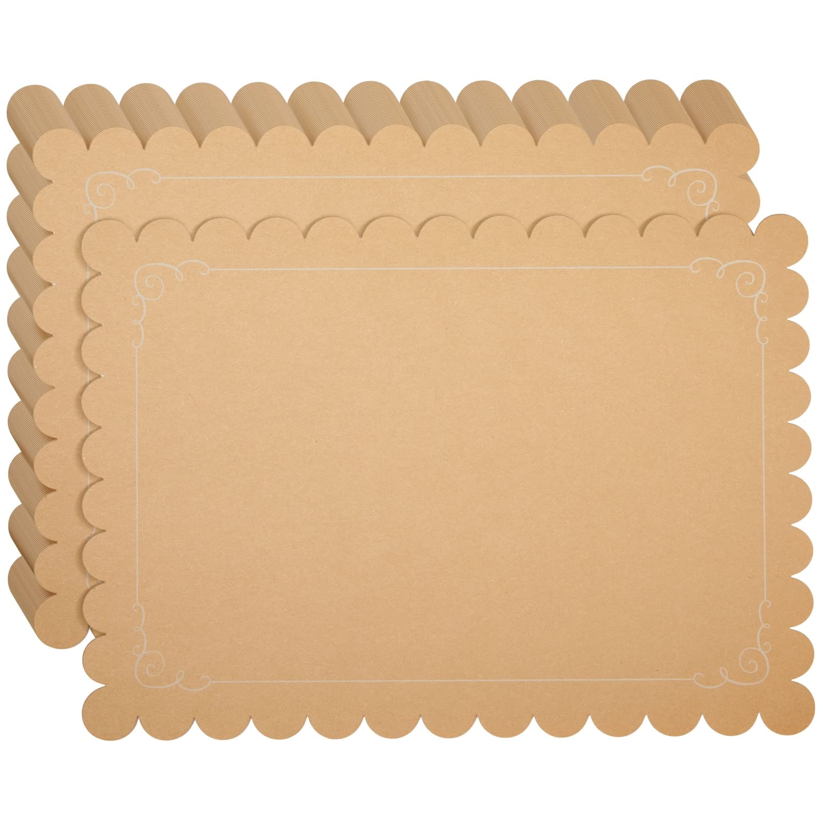 Foto 2 pulgar | Manteles Individuales de Papel Kraft Juvale Desechables 100 Piezas - Venta Internacional