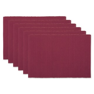 Foto 1 | Juego De Manteles Individuales Dii Basic Everyday Acanalados, 100% Algodón, 6 Piezas - Venta Internacional.