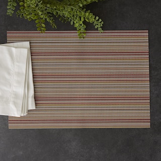 Foto 3 | Placemat Design Imports Micro Stripe Tango Red, Juego De 6 - Venta Internacional.