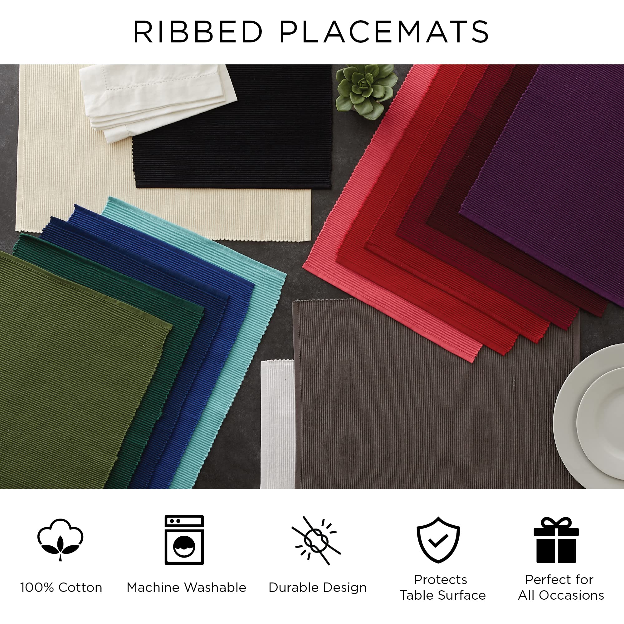 Foto 7 | Juego de Manteles Individuales Dii Basic Everyday 6 Piezas - Venta Internacional