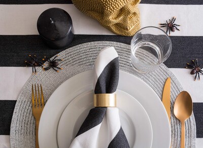 Foto 7 | Colección De Manteles Individuales Tejidos Placemat Dii, Redondos Metálicos, Plateados - Venta Internacional.