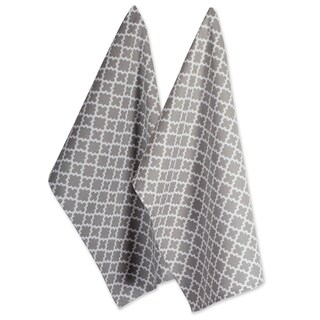 Foto 1 | Juego De Paños De Cocina Dii Lattice Basics Collection Gris (2 Piezas) - Venta Internacional.